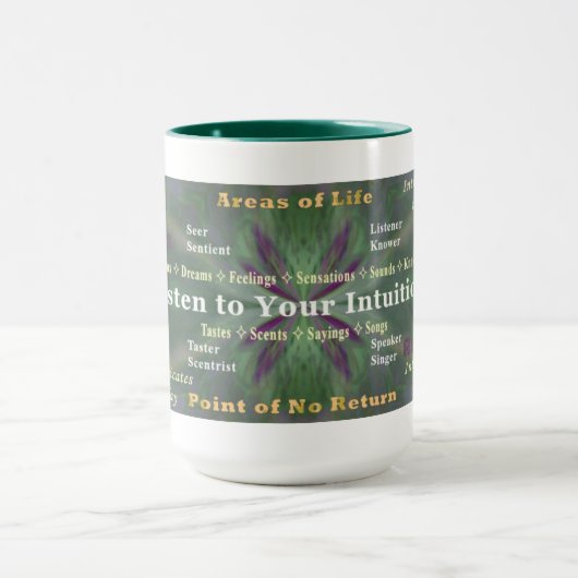 Hören Sie zu Ihrer Intuitionsschale Tasse (Zentrum)