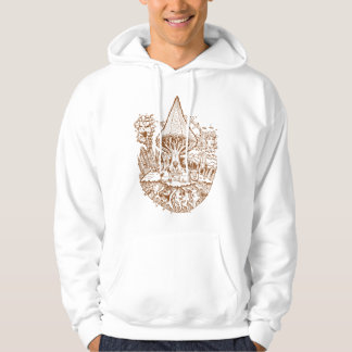 Hören Sie zum Wurzel-Brown-TinteHoodie Hoodie