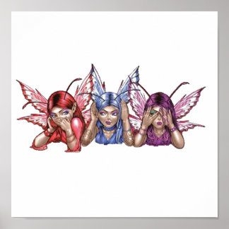 Hören, sprechen, sehen Sie kein Übel Poster