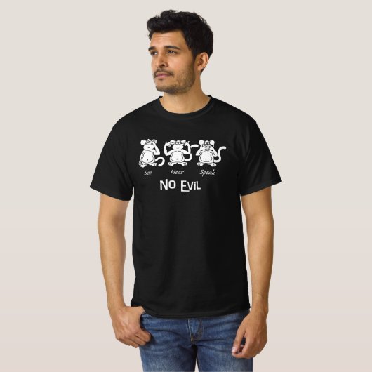 Hören spricht kein Übel T-Shirt (Vorne ganz)