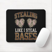 Hören stehlen, als ob ich die Baseball-Werte stehl Mousepad (Mit Mouse)