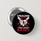Hören stehlen, wie ich Bases stehlen, Softball Bas Button (Vorne & Hinten)