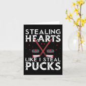 Hören stehlen, wie ich Pucks stehlen, Valentinenst Karte (Gelbe Blume)