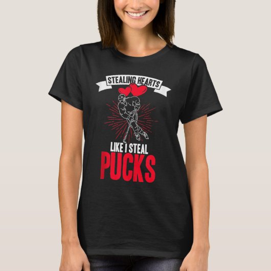 Hören stehlen, wie ich stehlen Pucks Blume Liebe H T-Shirt (Vorderseite)
