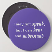 Hören und verstehen button (Vorne & Hinten)