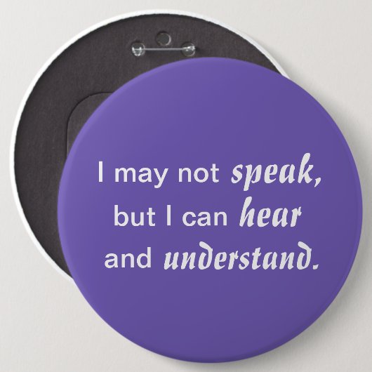 Hören und verstehen button (Vorne & Hinten)