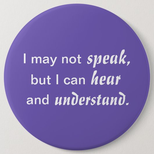 Hören und verstehen button (Vorderseite)