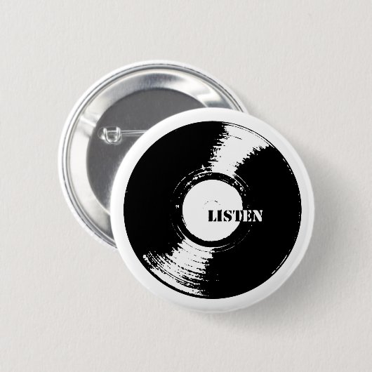 Hören Vinylknopf Button (Vorne & Hinten)
