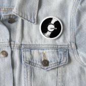 Hören Vinylknopf Button (Beispiel)