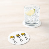 Horen, zien en zwijgen tekening. Drie aapjes Runder Pappuntersetzer (Vor Ort)