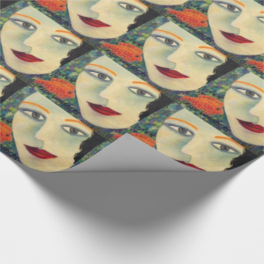 HÖREN ZU DEN FISCH-FLÜSTERN GESCHENKPAPIER (Ecke)