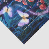 Hörender Flügel, Schmetterlinge verzauberter Wald Seidenpapier (Ausschnitt)