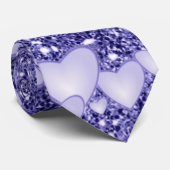 Hörer auf Funkeln, Glitzer, blau Krawatte (Gerollt)