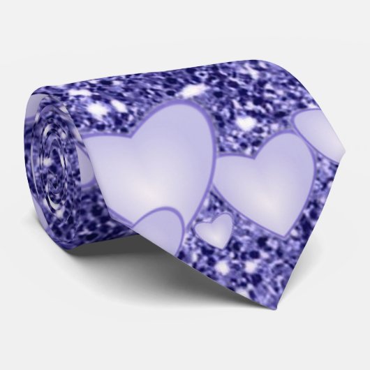 Hörer auf Funkeln, Glitzer, blau Krawatte (Gerollt)