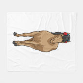 Hörer-Headphone Fleecedecke (Vorderseite (Horizontal))