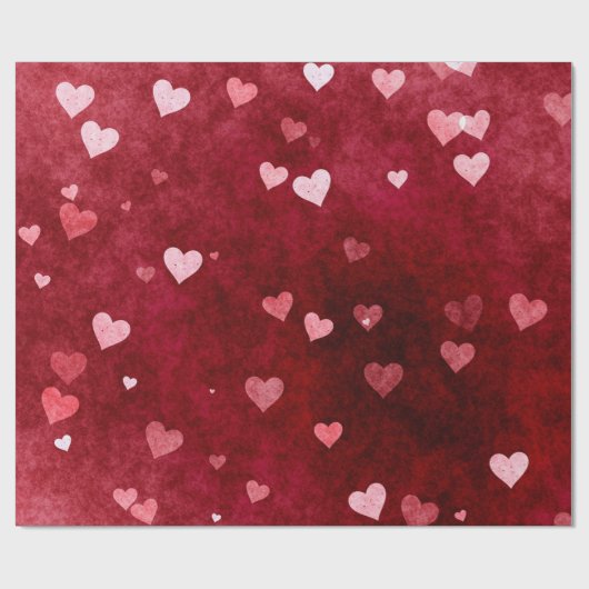 Hörer mit rotem Hintergrund Geschenkpapier (Flach)