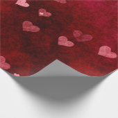 Hörer mit rotem Hintergrund Geschenkpapier (Ecke)