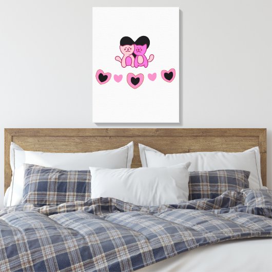 Hörformen Leinwanddruck (Insitu (Schlafzimmer))