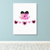 Hörformen Leinwanddruck (Insitu (Holzboden))