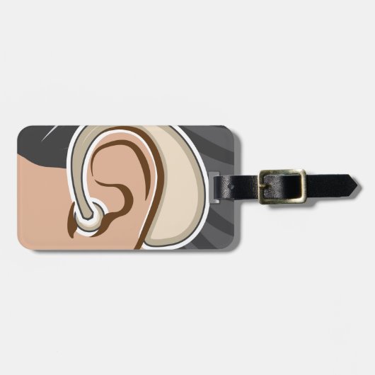 Hörgerät Gepäckanhänger (Vorderseite horizontal)