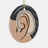 Hörgerät Keramikornament (Rechts)