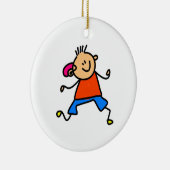 Hörgerät-Kind Keramikornament (Rechts)