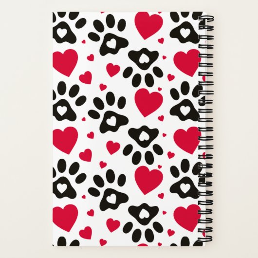 Hörgeräte und Herz-Notebook Notizblock (Rückseite)