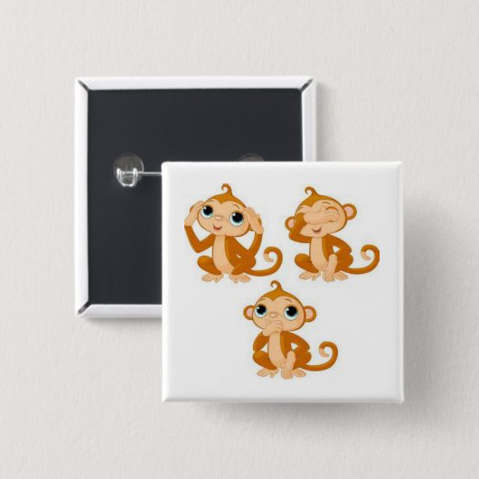 Hörgeräusch Keine böse Taste sehen Button (Vorne & Hinten)