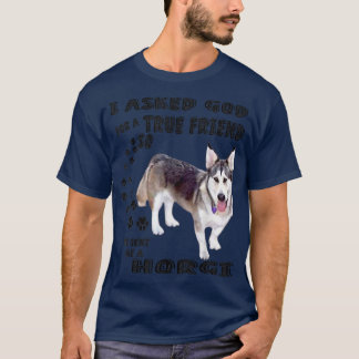 Horgi Quote Mama, Siberian Husky Corgi Vater Print T-Shirt