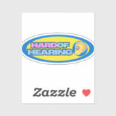 Hörhart Aufkleber (Blatt)