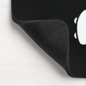 Hörhart, ich trage eine Drahthörhilfe Mousepad (Ecke)