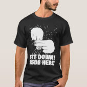 Hörhilfe Tod Pride ASL Handzeichen Sprache Sites T-Shirt (Vorderseite)