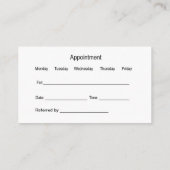 Hörhilfen — Auszubildende Visitenkarten Visitenkarte (Rückseite)