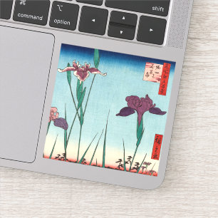 Horikiri Iris Garden, 1857 von Utagawa Hiroshige Aufkleber