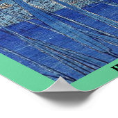 Horikiri iris garden by Ando, Hiroshige Ukiyoe Poster (Ecke)