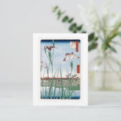 Horikiri Iris Garden Hiroshige Japanisch Fine Art  Postkarte (Stehend Vorderseite)