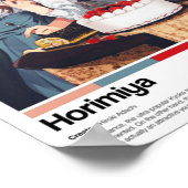 Horimiya Anime Minimalistisch Print Poster (Ecke)