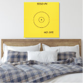 Horiz - Leinwand - Quadrat (Insitu (Schlafzimmer))