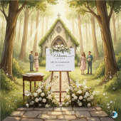 Horizental Minimalistisch Elegante Script Wedding Poster