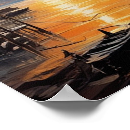 Horizon-Anruf, Schiff Verlassend Hafen Poster (Ecke)