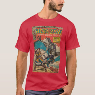Horizon Forbidden West Comic deckt Fächerkunst ab T-Shirt