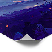 Horizon Glow - Illustration Style Atmospheric Art Poster (Ecke)