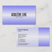 Horizon Line - Blau Visitenkarte (Vorne/Hinten)