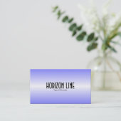 Horizon Line - Blau Visitenkarte (Stehend Vorderseite)