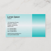 Horizon Line - Deep Cyan Visitenkarte (Rückseite)