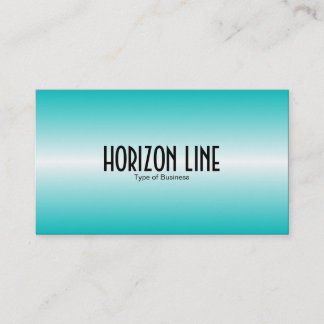 Horizon Line - Deep Cyan Visitenkarte