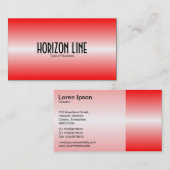 Horizon Line - Rot Visitenkarte (Vorne/Hinten)