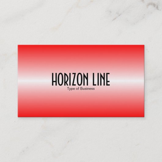 Horizon Line - Rot Visitenkarte (Vorderseite)