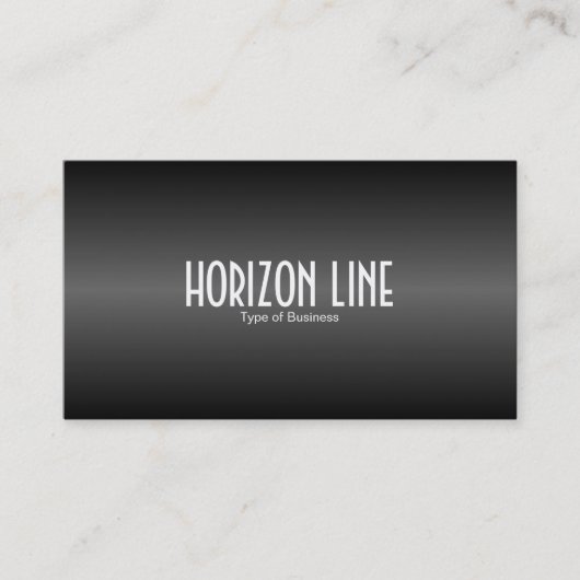Horizon Line - Schwarz und Grau Visitenkarte (Vorderseite)
