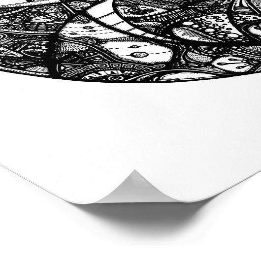 Horizon Mandala Poster (Ecke)